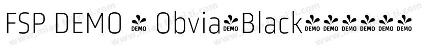 FSP DEMO - Obvia-Black字体转换